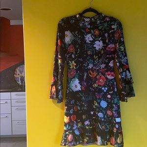 MissLook Satin Floral Dress